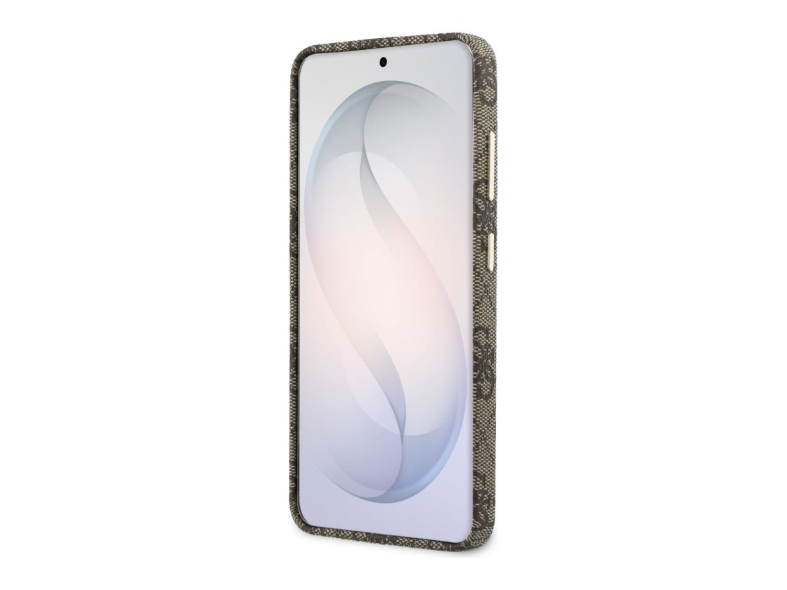 Capa Guess 4G Script MagSafe para Samsung Galaxy S26 - Marrom