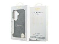 Capa Guess 4G com anel em relevo e MagSafe para Samsung Galaxy S26 - preta Capa Guess 4G com anel em relevo e MagSafe para Samsung Galaxy S26 - preta