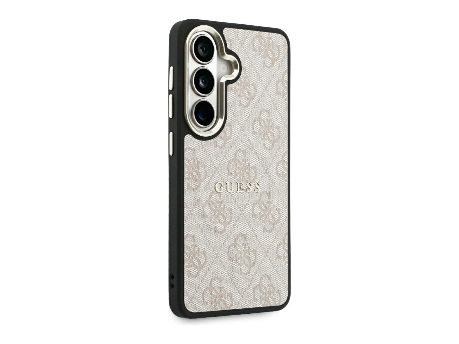 Capa Guess 4G com anel em relevo e MagSafe para Samsung Galaxy S26 - Rosa