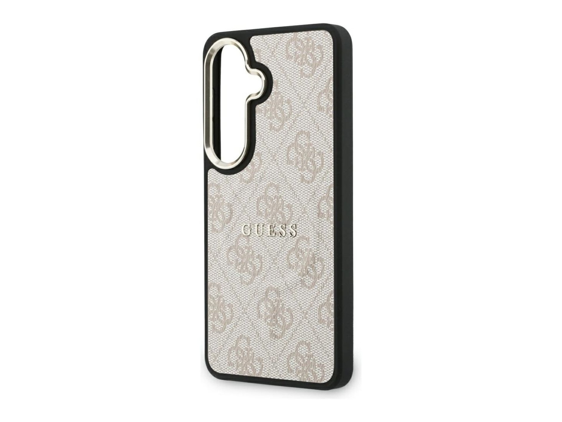 Capa Guess 4G com anel em relevo e MagSafe para Samsung Galaxy S26 - Rosa