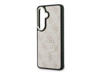 Capa Guess 4G com anel em relevo e MagSafe para Samsung Galaxy S26 - Rosa