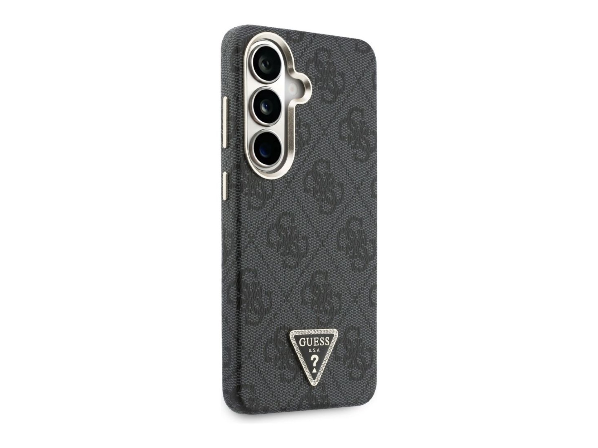 Capa Guess 4G Triangle Logo MagSafe para Samsung Galaxy S26 - Preta