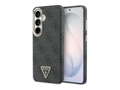 Capa Guess 4G Triangle Logo MagSafe para Samsung Galaxy S26 - Preta