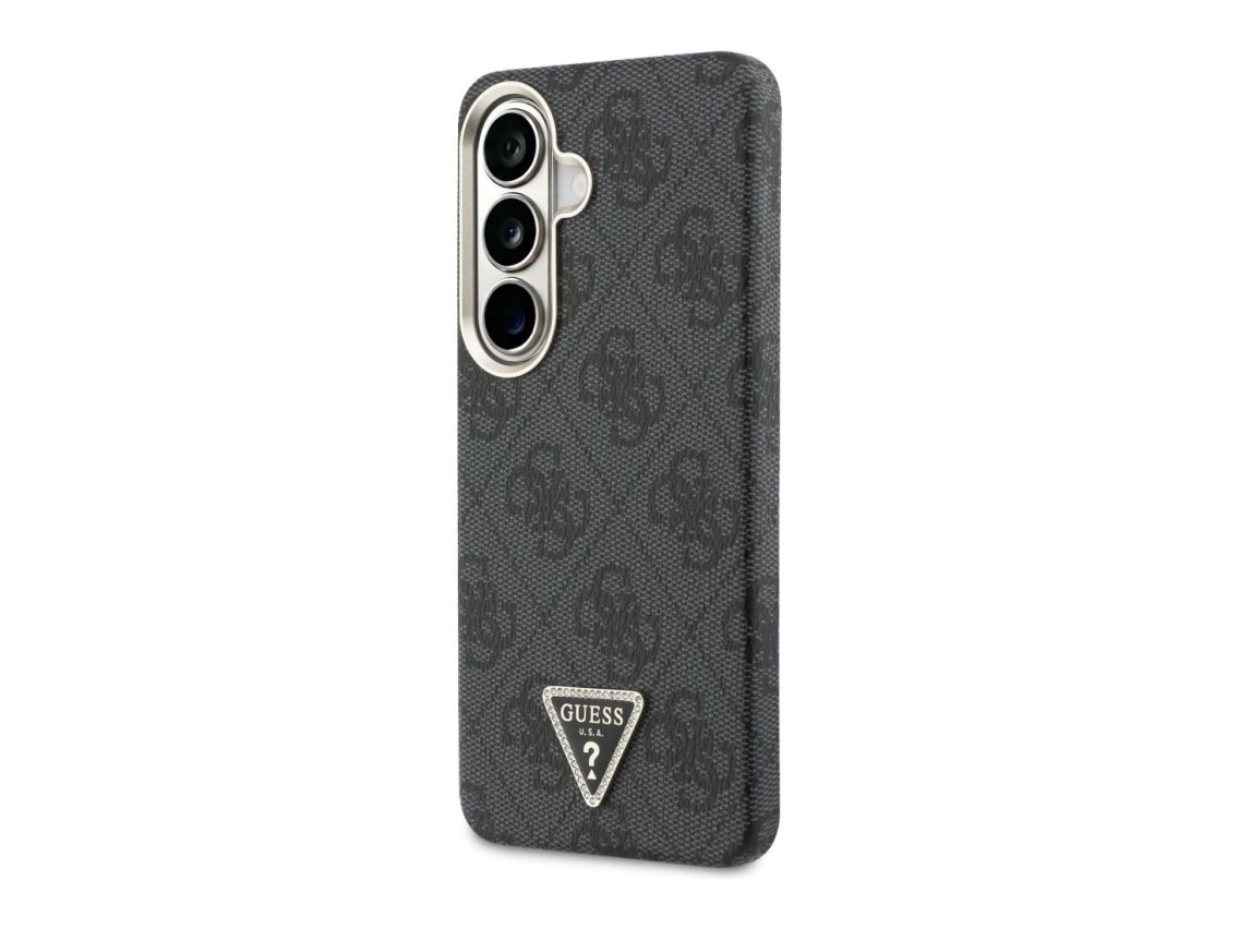 Capa Guess 4G Triangle Logo MagSafe para Samsung Galaxy S26 - Preta