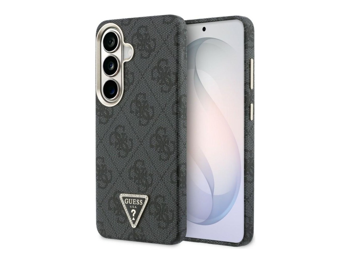 Capa Guess 4G Triangle Logo MagSafe para Samsung Galaxy S26 - Preta
