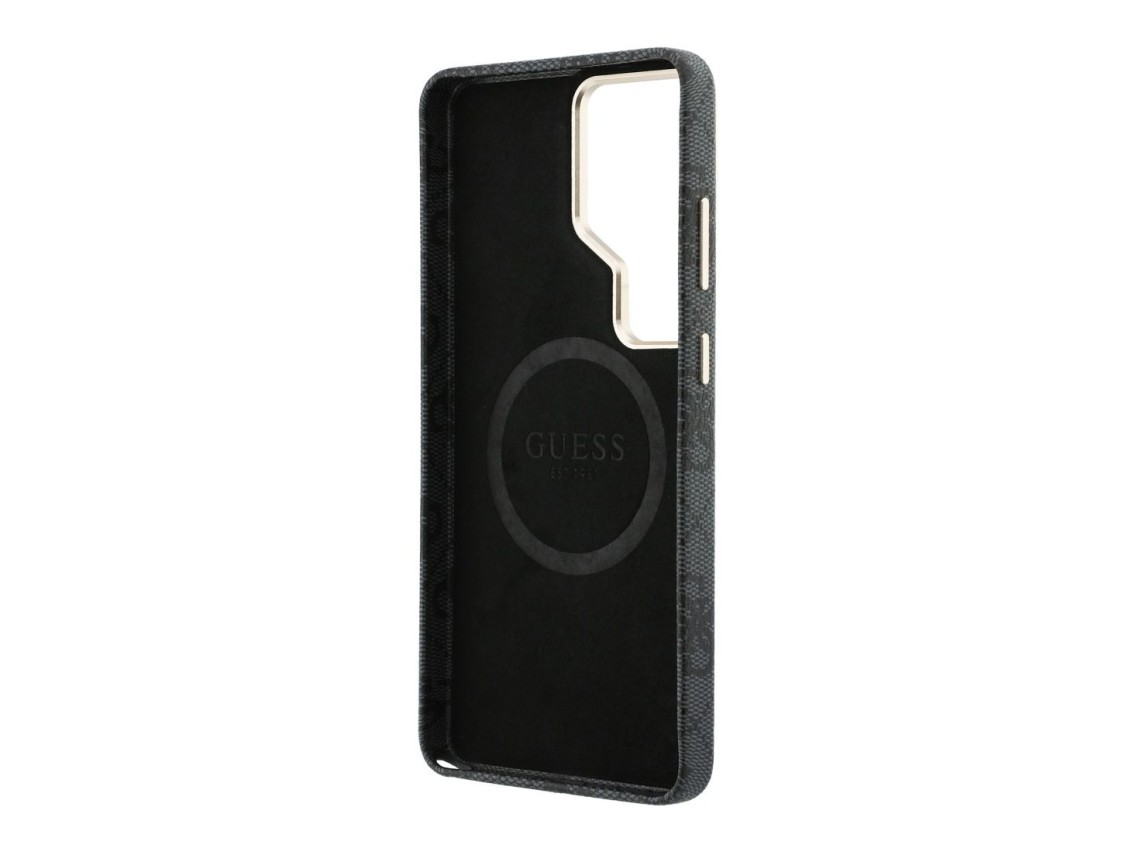 Funda Guess 4G con logo triangular y MagSafe para Samsung Galaxy S26 Ultra - negra