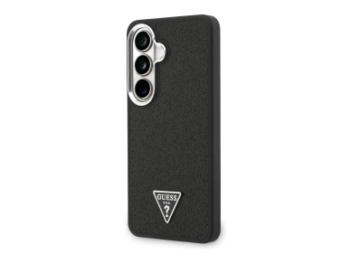 Guess Fixed Glitter Triangle MagSafe case for Samsung Galaxy S26 - black Guess Fixed Glitter Triangle MagSafe case for Samsung Galaxy S26 - black