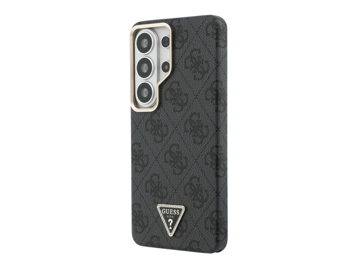 Funda Guess 4G con logo triangular y MagSafe para Samsung Galaxy S26 Ultra - negra
