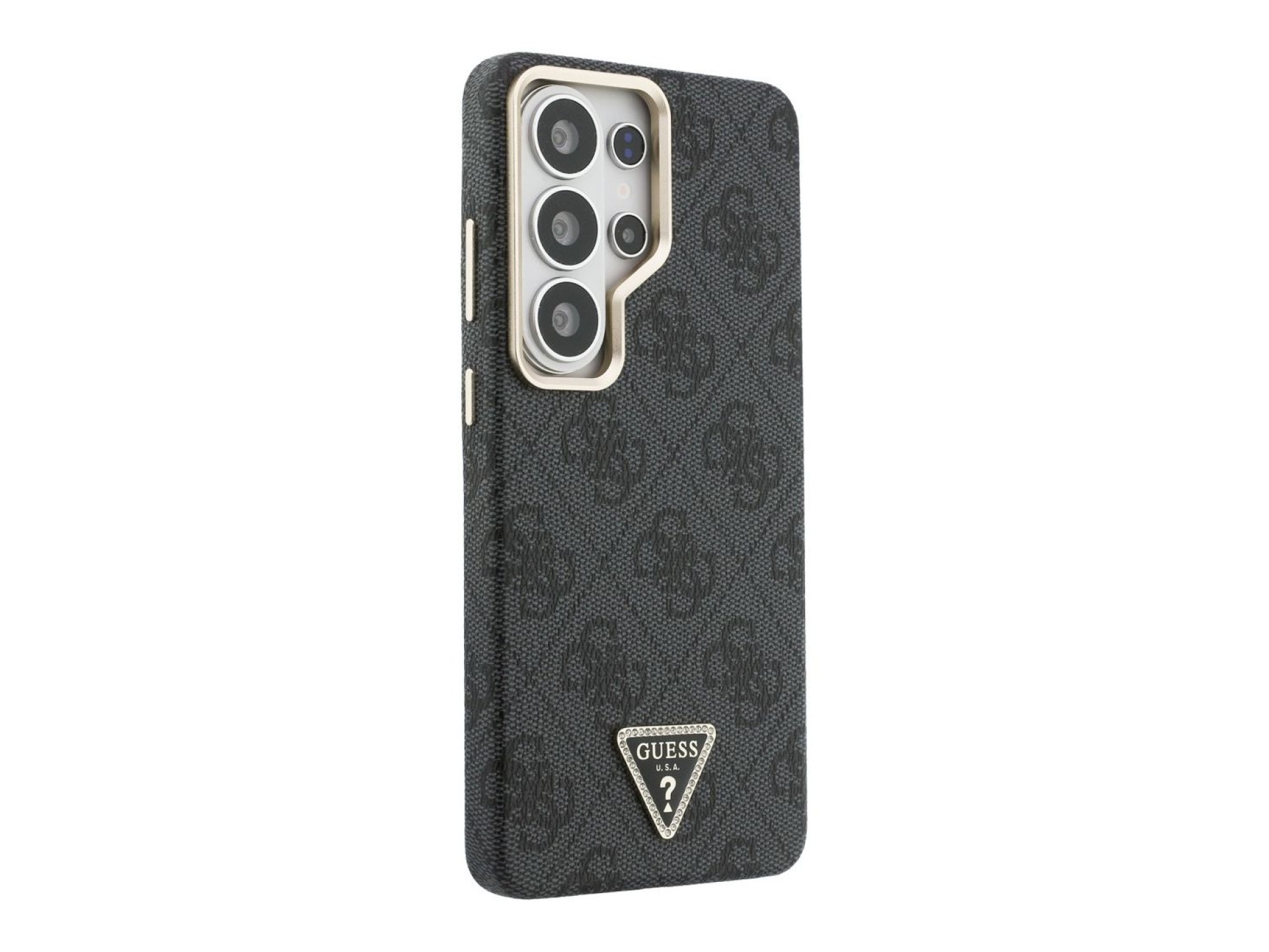 Funda Guess 4G con logo triangular y MagSafe para Samsung Galaxy S26 Ultra - negra