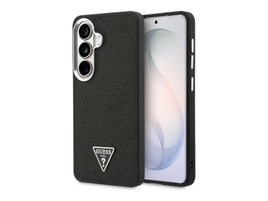 Guess Fixed Glitter Triangle MagSafe case for Samsung Galaxy S26 - black Guess Fixed Glitter Triangle MagSafe case for Samsung Galaxy S26 - black