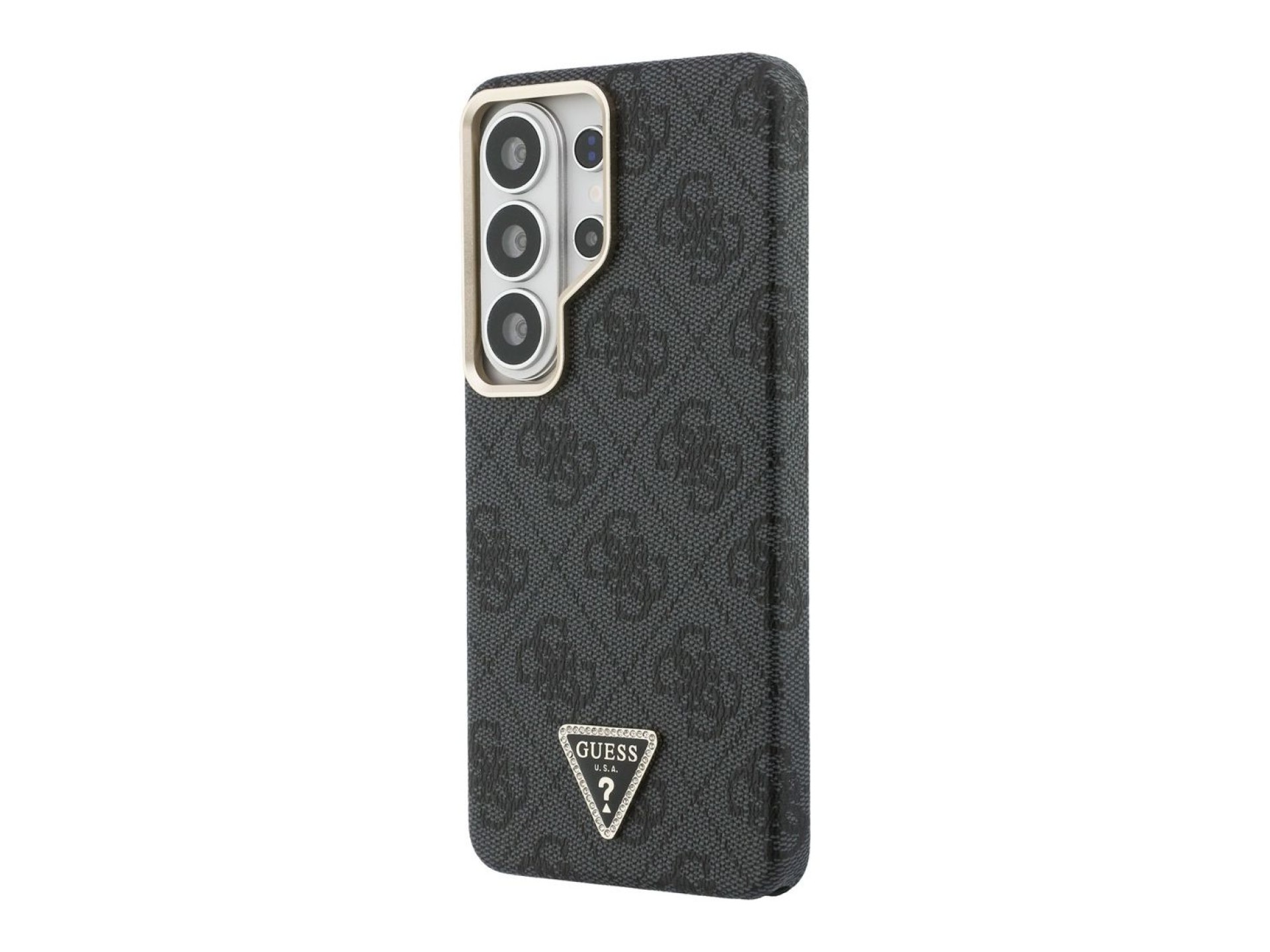 Funda Guess 4G con logo triangular y MagSafe para Samsung Galaxy S26 Ultra - negra