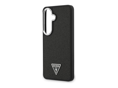 Guess Fixed Glitter Triangle MagSafe case for Samsung Galaxy S26 - black Guess Fixed Glitter Triangle MagSafe case for Samsung Galaxy S26 - black
