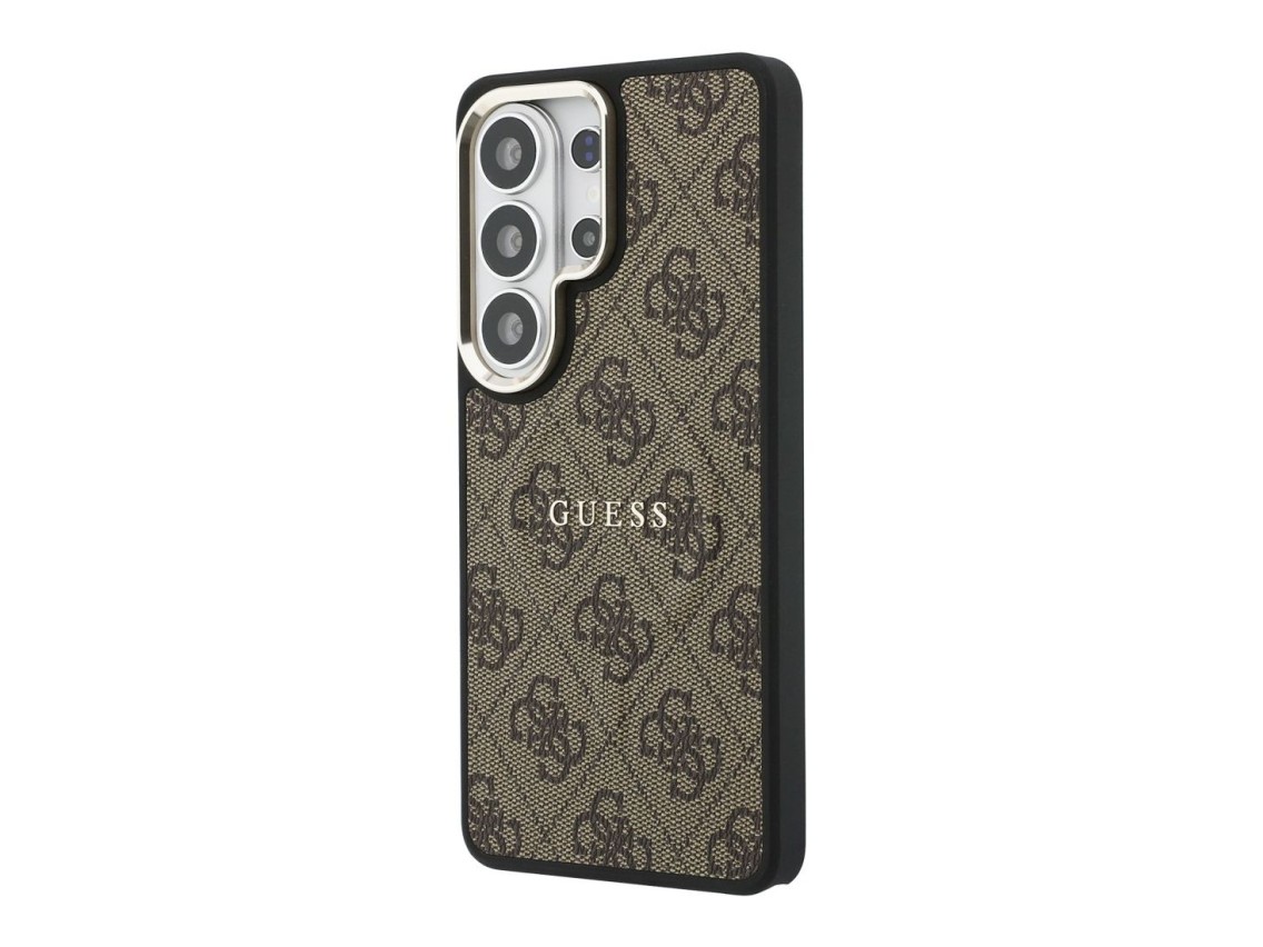 Guess 4G Embossed Ring MagSafe case for Samsung Galaxy S26 Ultra - brown