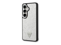 Funda Guess Fixed Glitter Triangle MagSafe para Samsung Galaxy S26 - plateada Funda Guess Fixed Glitter Triangle MagSafe para Samsung Galaxy S26 - plateada