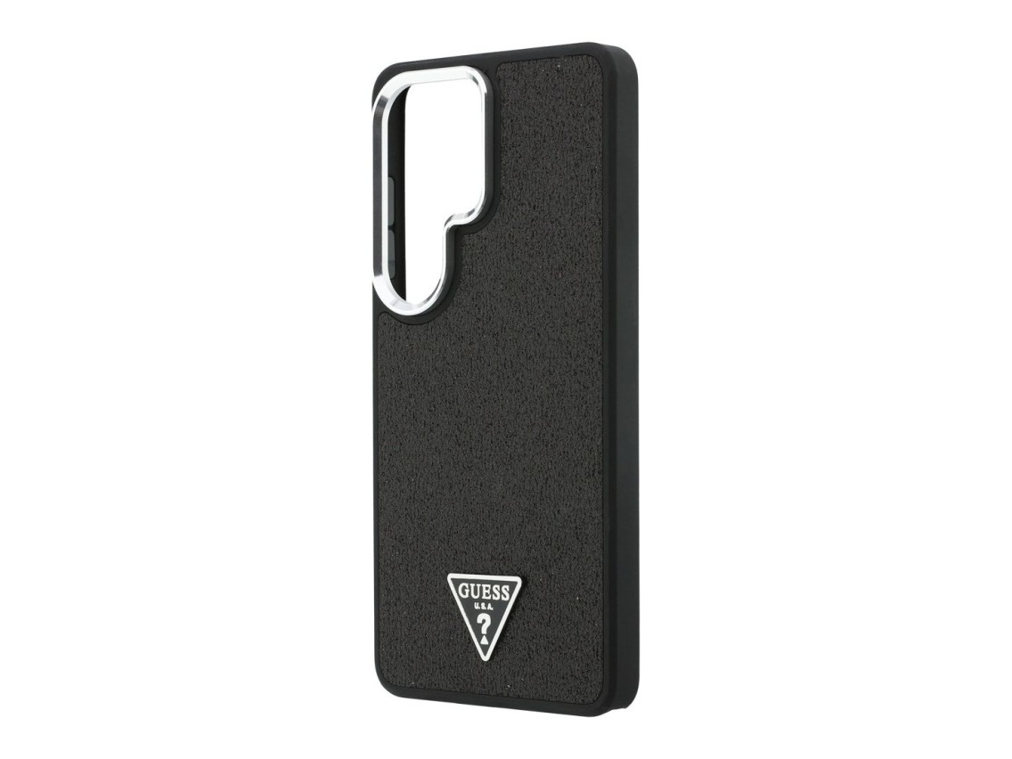 Funda Guess Fixed Glitter Triangle MagSafe para Samsung Galaxy S26 Ultra - negra