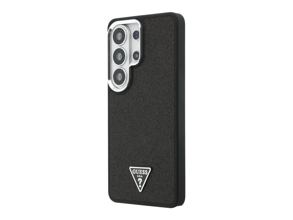 Funda Guess Fixed Glitter Triangle MagSafe para Samsung Galaxy S26 Ultra - negra