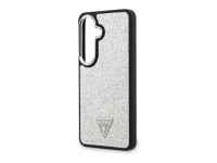 Funda Guess Fixed Glitter Triangle MagSafe para Samsung Galaxy S26 - plateada Funda Guess Fixed Glitter Triangle MagSafe para Samsung Galaxy S26 - plateada
