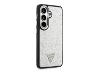 Funda Guess Fixed Glitter Triangle MagSafe para Samsung Galaxy S26 - plateada Funda Guess Fixed Glitter Triangle MagSafe para Samsung Galaxy S26 - plateada