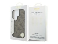 Guess 4G Embossed Ring MagSafe case for Samsung Galaxy S26 Ultra - brown