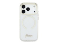 Capa MagSafe metálica com script IML para iPhone Air - Transparente Capa MagSafe metálica com script IML para iPhone Air - Transparente