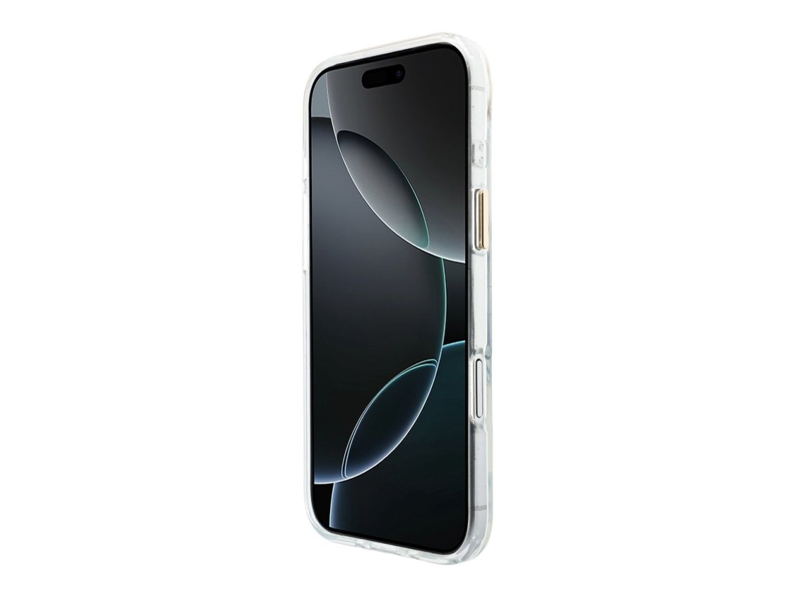 Capa MagSafe metálica com script IML para iPhone Air - Transparente