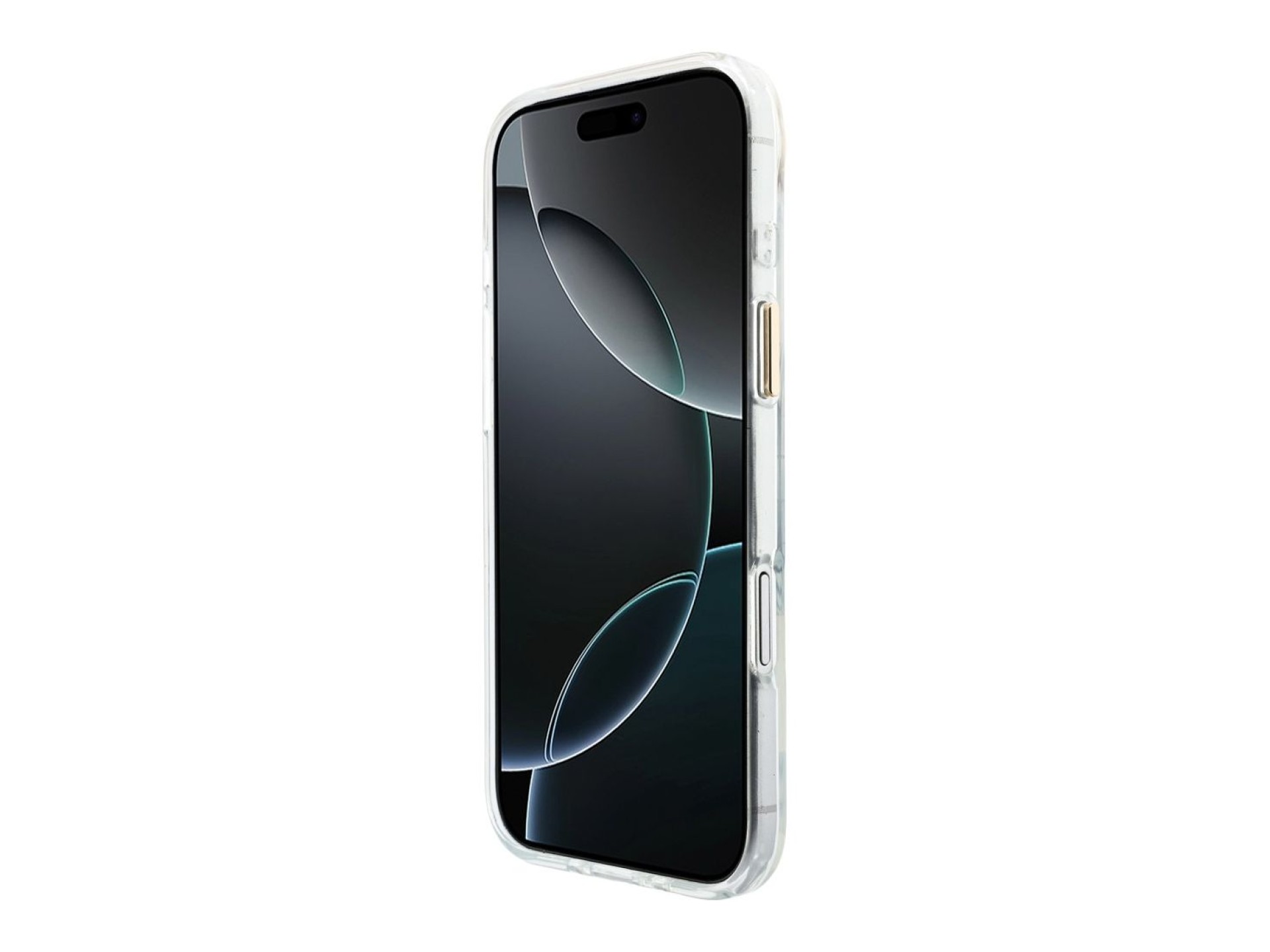 Capa MagSafe metálica com script IML para iPhone Air - Transparente