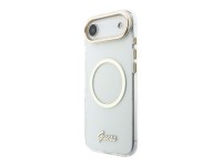 Capa MagSafe metálica com script IML para iPhone Air - Transparente Capa MagSafe metálica com script IML para iPhone Air - Transparente