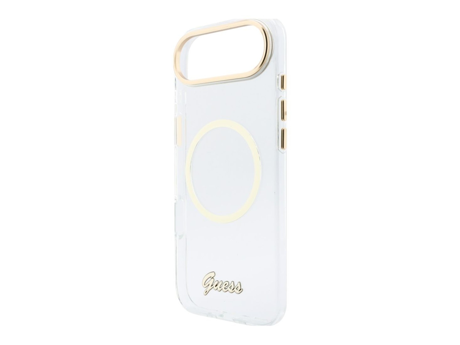 Capa MagSafe metálica com script IML para iPhone Air - Transparente