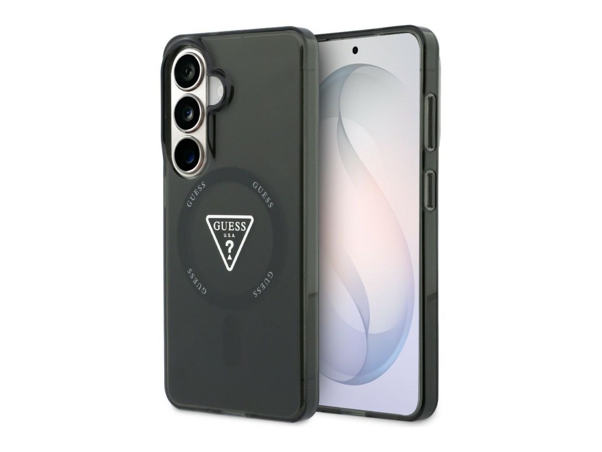 Guess IML Gradient Triangle MagSafe Case for Samsung Galaxy S26 - Black