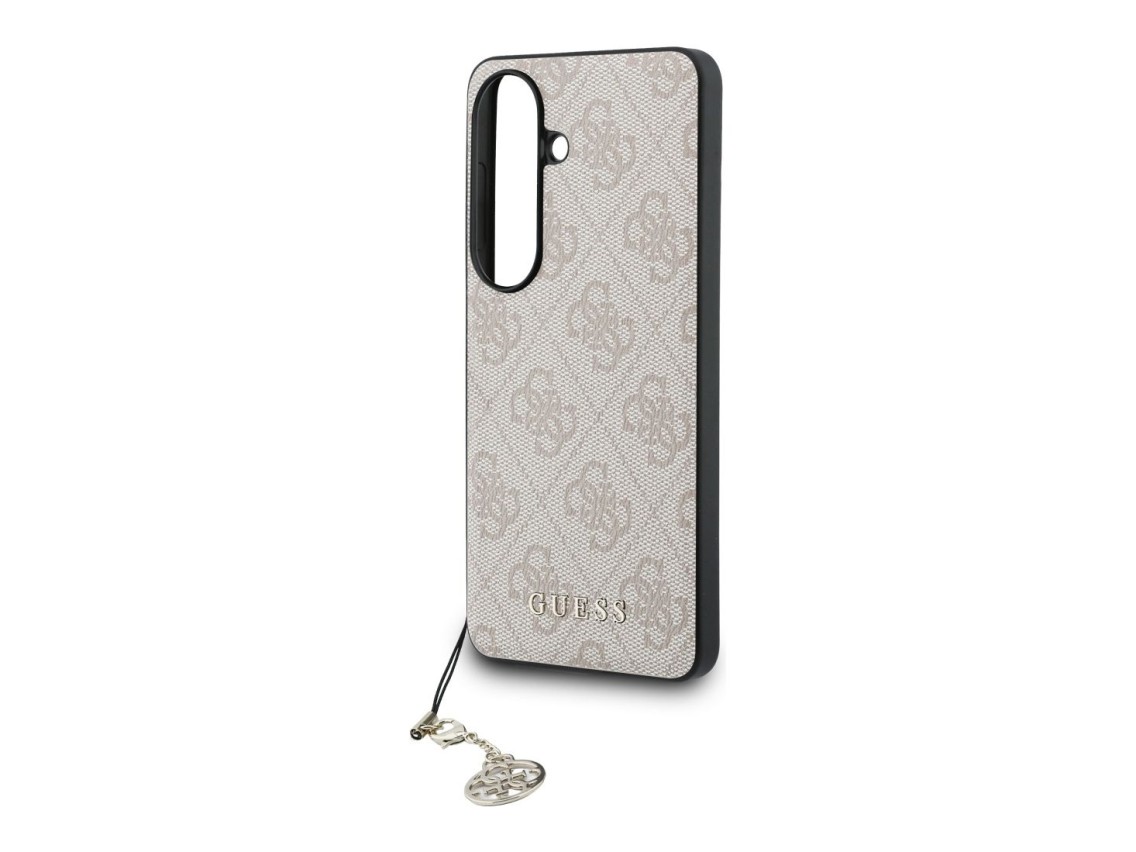 Capa Guess 4G Classic Logo Charm MagSafe para Samsung Galaxy S26 - Rosa