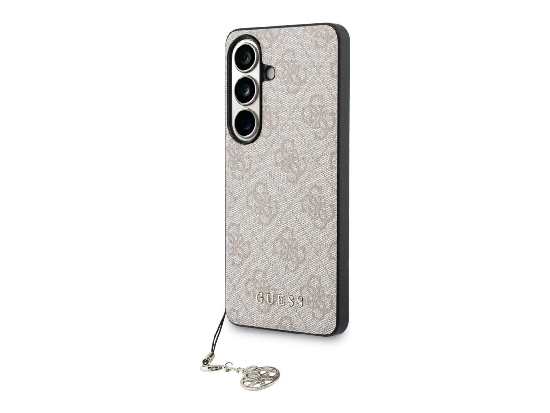 Capa Guess 4G Classic Logo Charm MagSafe para Samsung Galaxy S26 - Rosa