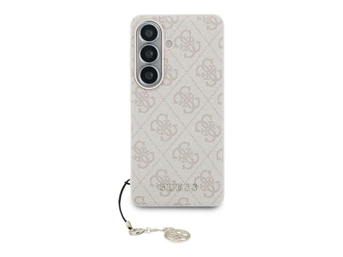 Guess 4G Classic Logo Charm MagSafe Case for Samsung Galaxy S26 - Pink