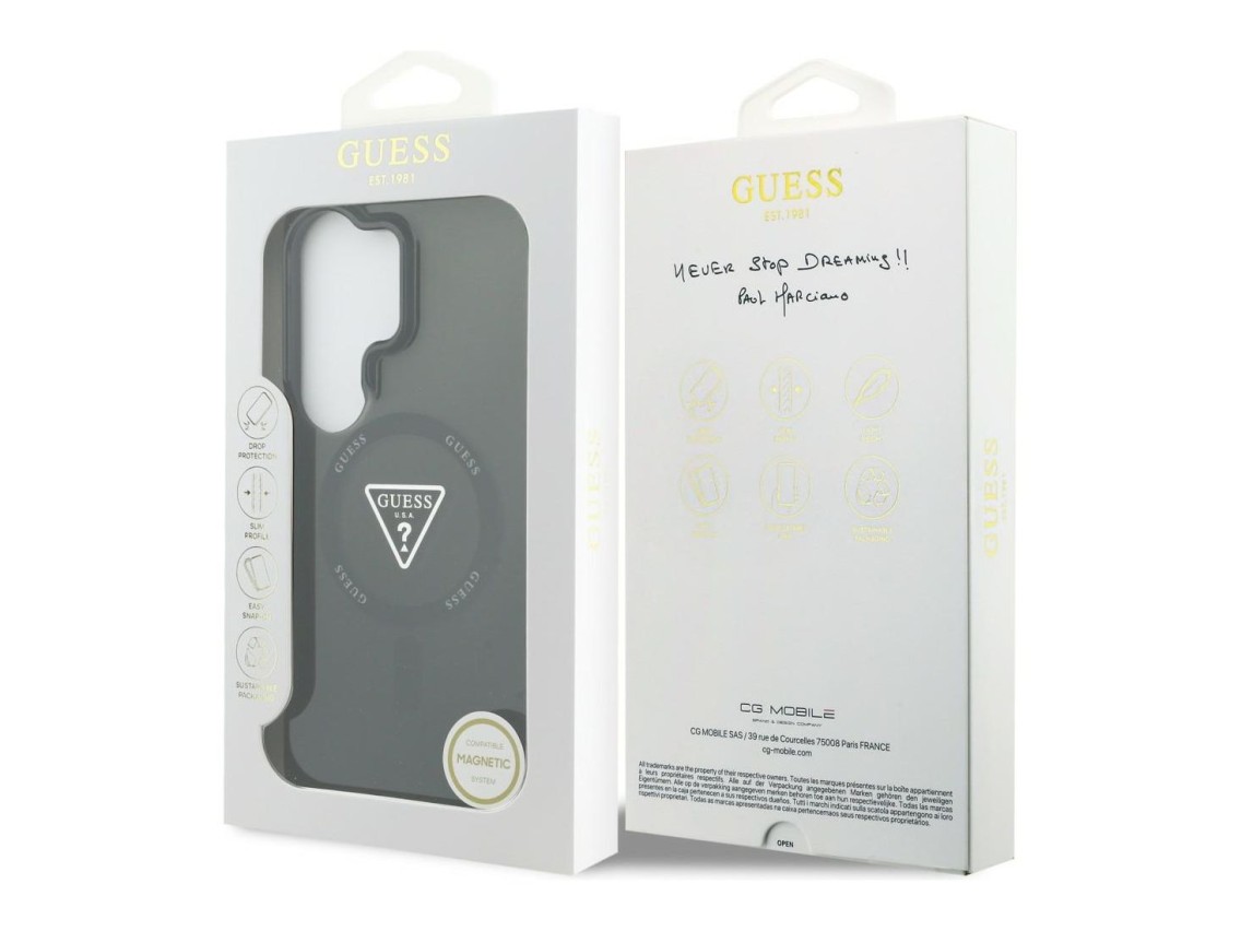 Guess IML Gradient Triangle MagSafe Case for Samsung Galaxy S26 Ultra - Black