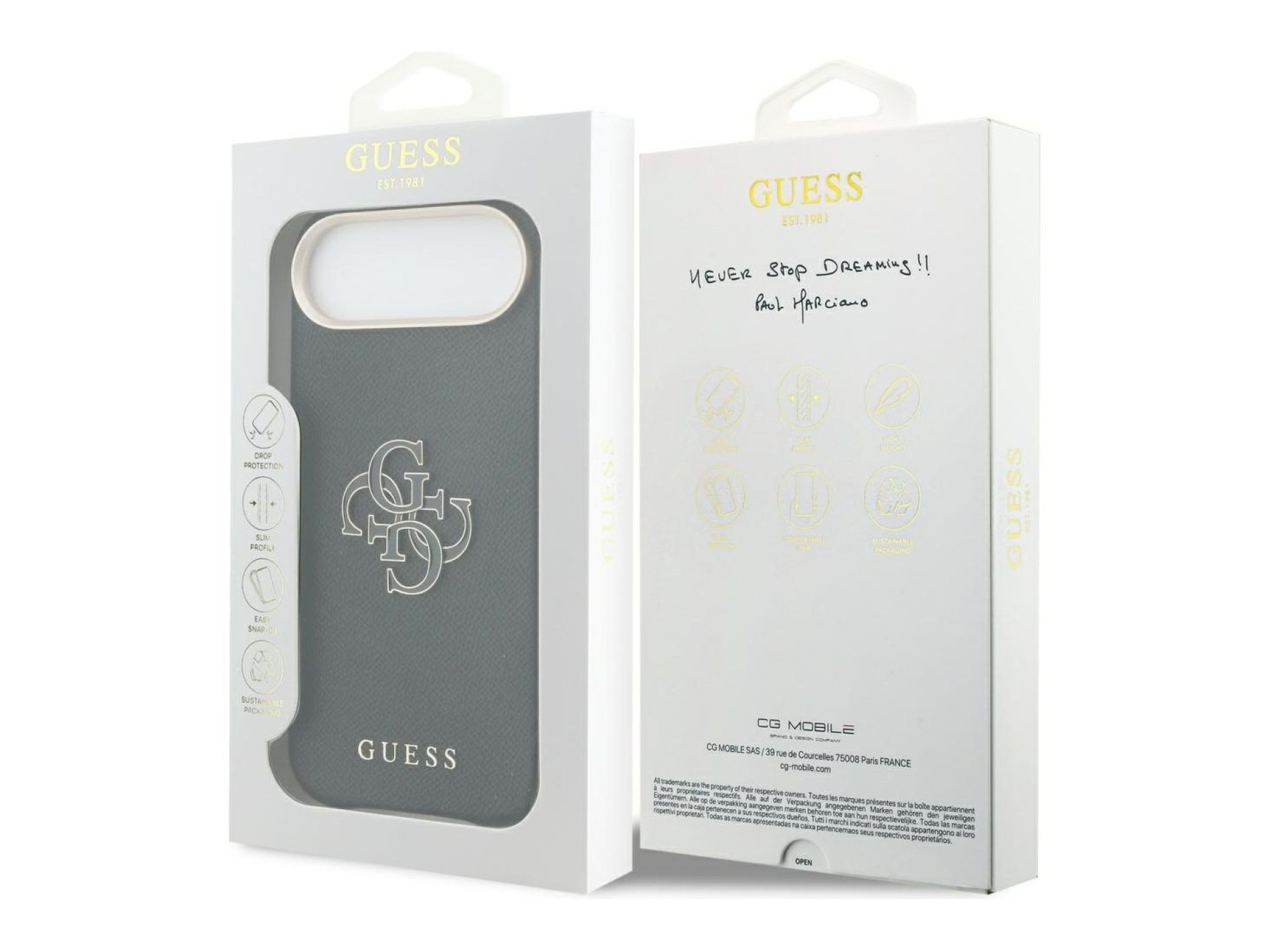 Guess FW Resin Logo iPhone Air Case - Black