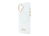 Funda metálica MagSafe Guess IML Gradient Script para iPhone 17 - Blanca Funda metálica MagSafe Guess IML Gradient Script para iPhone 17 - Blanca