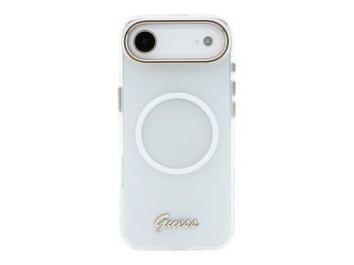 Guess IML Gradient Script Metal MagSafe Case for iPhone Air - White Guess IML Gradient Script Metal MagSafe Case for iPhone Air - White