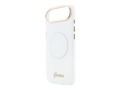 Guess IML Gradient Script Metal MagSafe Case for iPhone Air - White Guess IML Gradient Script Metal MagSafe Case for iPhone Air - White