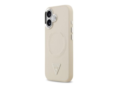Guess Triangle Logo MagSafe Case for iPhone 17 - Beige Guess Triangle Logo MagSafe Case for iPhone 17 - Beige