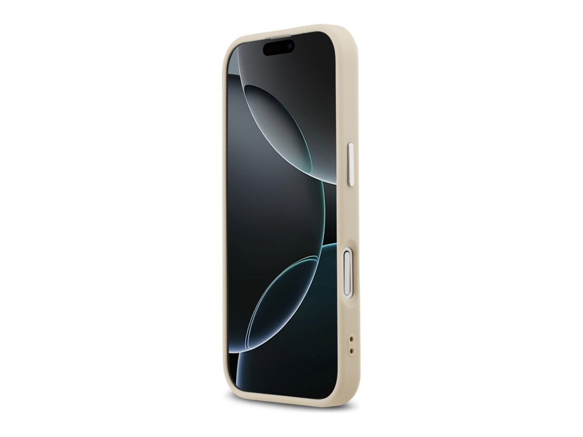 Funda Guess Triangle Logo MagSafe para iPhone 17 - Beige