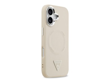 Guess Triangle Logo MagSafe Case for iPhone 17 - Beige Guess Triangle Logo MagSafe Case for iPhone 17 - Beige