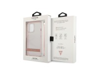 Capa Guess Translucent Strap para iPhone 13 Pro Max - Rosa