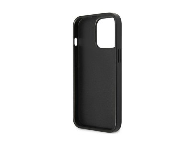 Guess Saffiano Triangle Logo Cardslot Case for iPhone 13 / 13 Pro - Black Guess Saffiano Triangle Logo Cardslot Case for iPhone 13 / 13 Pro - Black