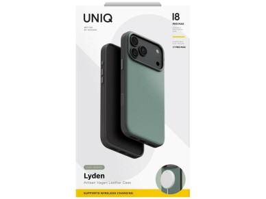 Capa de carregamento Uniq Lyden DS Magclick para iPhone 18 Pro Max/17 Pro Max - Verde Capa de carregamento Uniq Lyden DS Magclick para iPhone 18 Pro Max/17 Pro Max - Verde