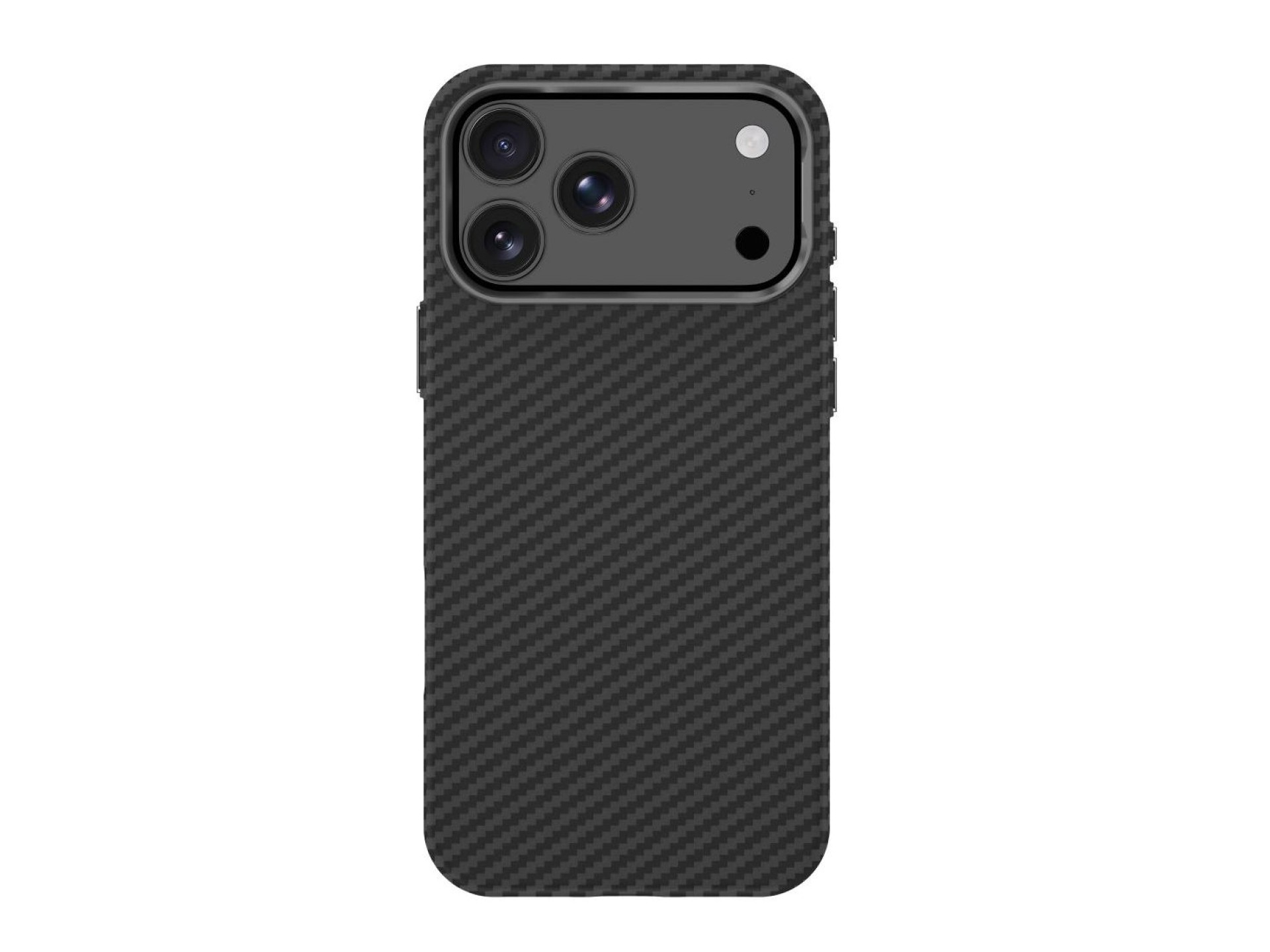 Tech-Protect Ion Carbon MagSafe Case for iPhone 18 Pro / 17 Pro - Black & Silver