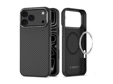 Tech-Protect Ion Carbon MagSafe Case for iPhone 18 Pro / 17 Pro - Black & Silver Tech-Protect Ion Carbon MagSafe Case for iPhone 18 Pro / 17 Pro - Black & Silver