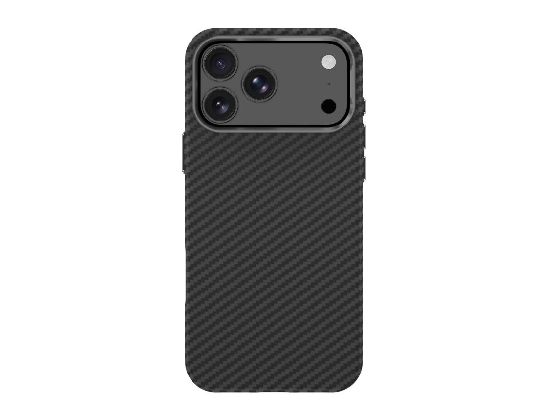 Tech-Protect Ion Carbon MagSafe Case for iPhone 18 Pro / 17 Pro - Black & Silver