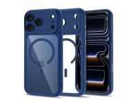 Tech-Protect MagPeak MagSafe CC Case for iPhone 18 Pro / 17 Pro - Clear Navy Blue