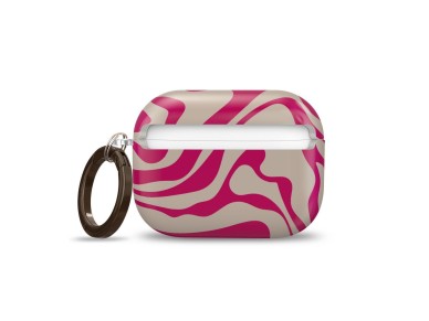 Capa protetora Lamano Tech-Protect para AirPods Pro 3 - Rosa e Bege Capa protetora Lamano Tech-Protect para AirPods Pro 3 - Rosa e Bege