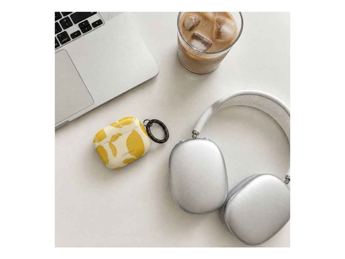 Funda Lamano Tech-Protect para AirPods Pro 3 - Amarilla y blanca