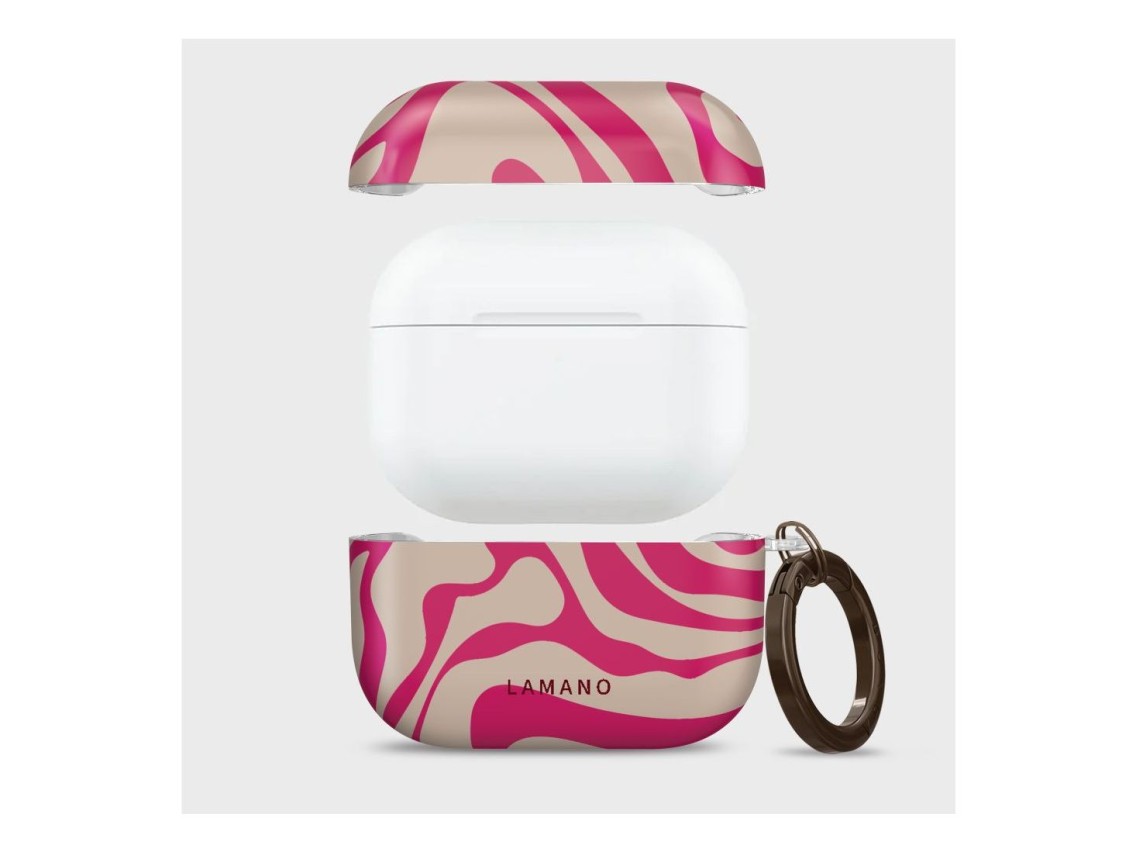 Lamano Tech-Protect Case for AirPods Pro 3 - Pink and Beige